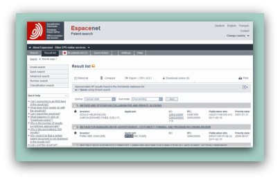 patent search online